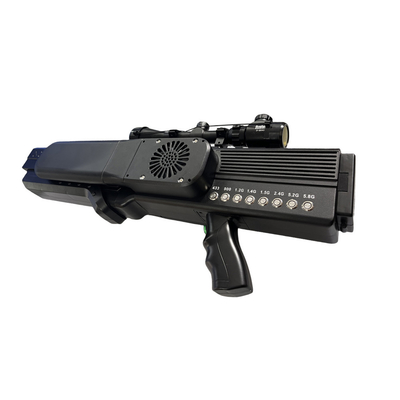 Anti FPV Drone Jammer Gun 1.5KM High Power Broadband Long Range Interferensi