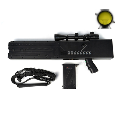 2KM Jamming 8 Saluran Anti Drone Gun 433MHz -5.8G Portable Anti Drone Jammer