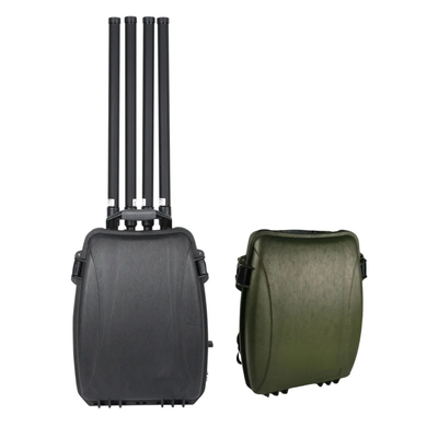 Tas ransel Penghalang Frekuensi Drone 900M GPS 2.4G 5.8G Pengganggu Sinyal Militer