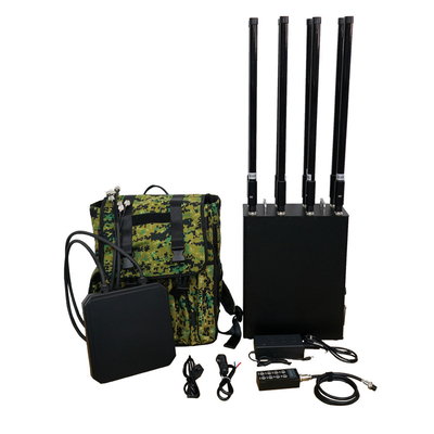 1.5KM~2KM Range Drone Jammer UAV Signal GPS Pertahanan Anti Drone Backpack Jammer