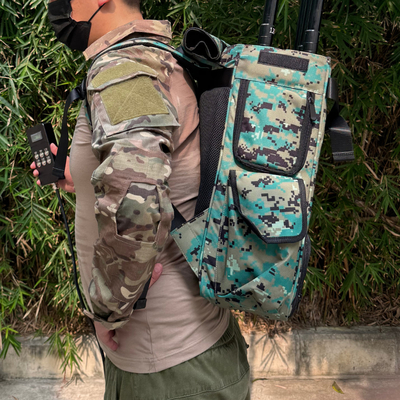 Baterai yang bisa dilepas Backpack Jammer 300W Anti Drone UAV FPV Anti Jamming Device