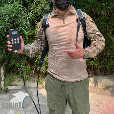 300W Camo 6 Band 2KM Long Range Drone Jammer UAV Signal Defense Solusi Anti Drone