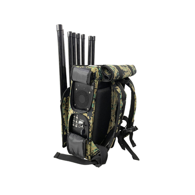 Anti FPV sinyal GPS tas ransel Jamming Perangkat 350W 2.5KM 8 Channel Drone Jammer