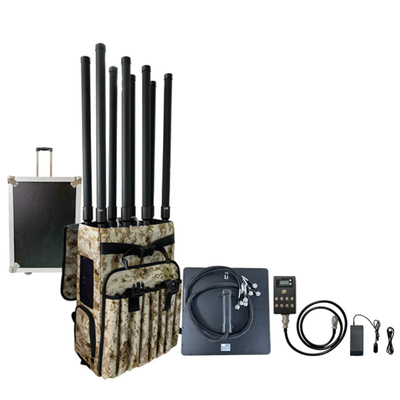 8 Saluran ransel Drone Jammer Amplifier Anti FPV Drone GPS Jamming