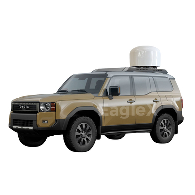 Modifikasi SUV diubah menjadi Anti-Drone Vehicle Anti-FPV System RF Amplifier 50MHz ~ 6GHz Deteksi Strike Drone Jammer