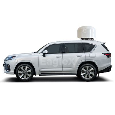 50MHz ~ 6GHz Deteksi + Strike Drone Jammer Land Cruiser Diubah menjadi Anti-Drone SUV Kendaraan Anti-FPV Sistem
