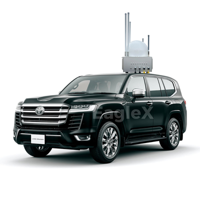Mobil Modifikasi Anti-FPV System RF Amplifier 50MHz ~ 6GHz Deteksi Strike Drone Jammer diubah menjadi kendaraan anti-drone