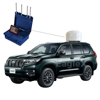 Deteksi serangan kendaraan pelacak blokir SUV mobil jammer perangkat 900MHz-5.8Ghz