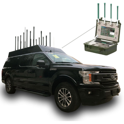 Anti Drone UAV Jammer 12 Bands 14 Bands 16 Bands Kendaraan Drone Jammer