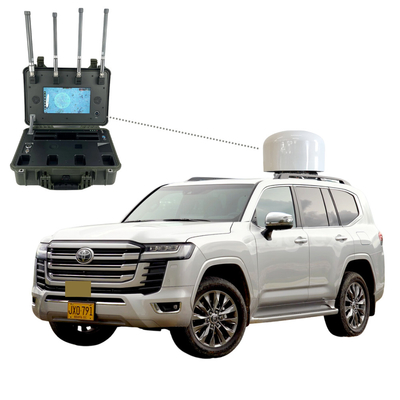 SUV Vehicle Drone Jammer 8KM Deteksi FPV 3KM Countermeasure Solusi Anti Drone