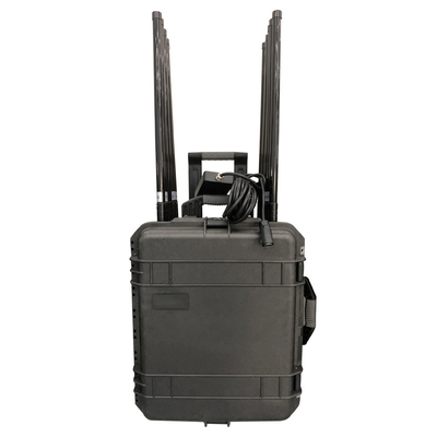 14 Saluran Polisi Scanner Jammer UAV FPV Drone Jammer Militer 80MHz ~ 6GHz
