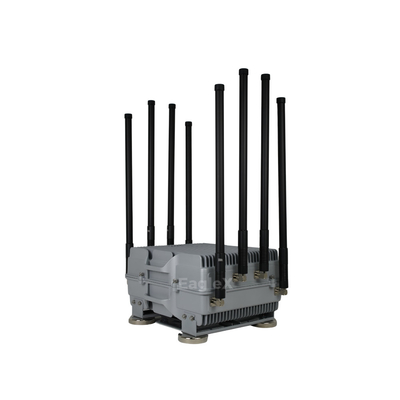 8 Saluran Kendaraan-dipasang Magnetic Drone Jammer Interference Bands Anti FPV Disruptor Pertahanan