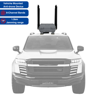 8-Channel Bands Vehicle Mounted Magnetic Anti-Drone Interference Box untuk FPV Drone Jamming