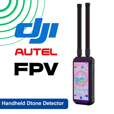 FPV Handheld Drone Detector 4KM 4000M Jarak Panjang Mobile Portable DJI UAV AUTEL Deteksi Detektor Pasif De Drones