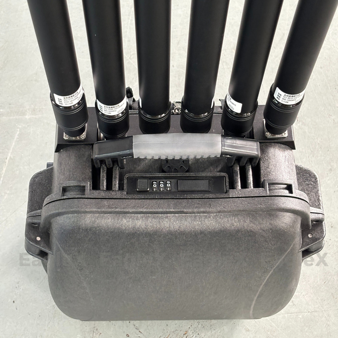 300W 350W Anti FPV Jammer ransel 400MHz 800MHz 1.2G 2.4G 5.2G 5.8G 0