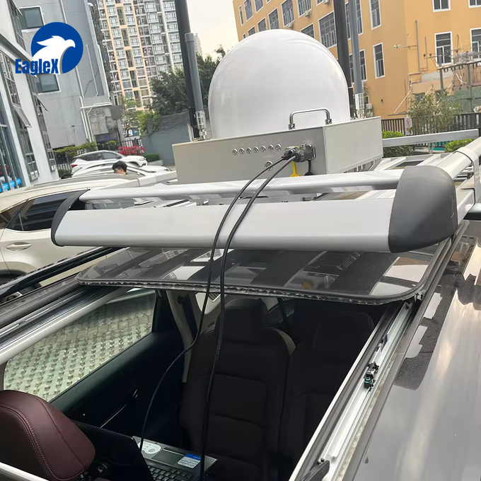 2KM-3KM Kendaraan dipasang Jammer Atap Mobil Magnetik 600MHz 1.4G 2.4G 5.2G 5.8GHz 0