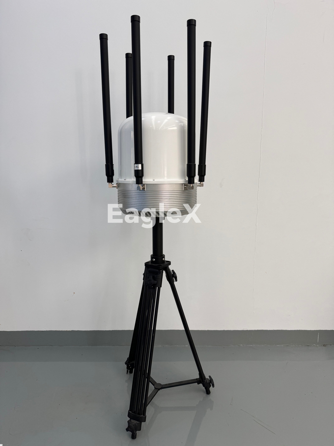 6 Saluran 8 Saluran 2KM 3KM UAV Fixed Drone Jammer Untuk Perimeter Security 0