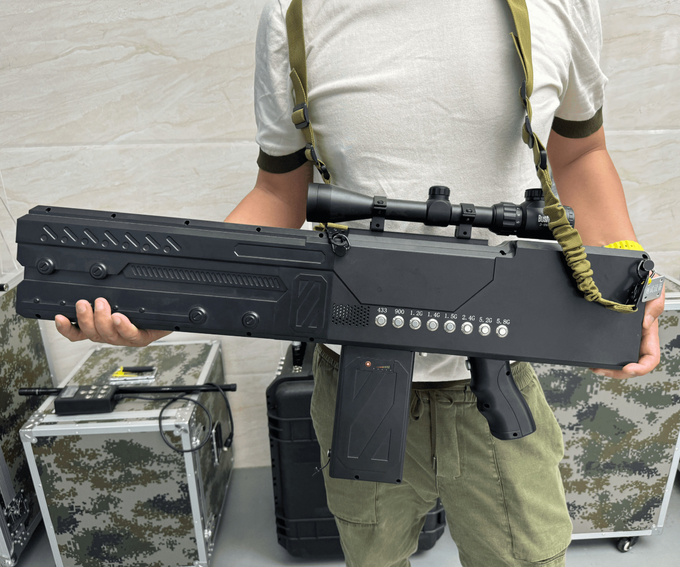 Pistol Jammer Portable 433MHz 900MHz 1.3GHz 2.4GHz 5.8GHz Pistol Jammer UAV 0