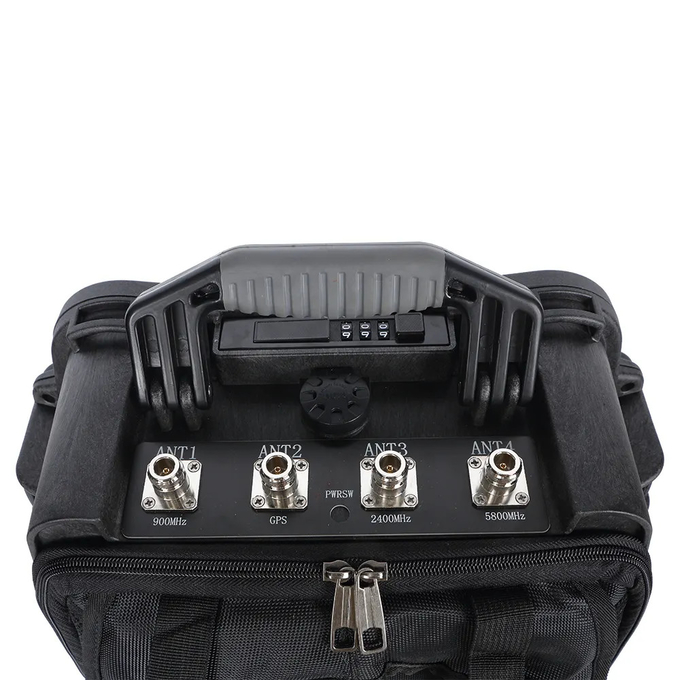 900M 2.4G 5.8G Drone Jammer ransel Anti UAV FPV Manpack Jammer 0