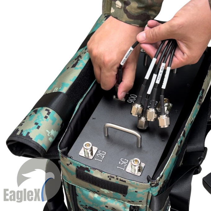 1.2G 1.5G 2.4G 5.8G 433M 900M Anti Drone Jammer Perangkat Penghalang Sinyal Pertahanan GPS 0