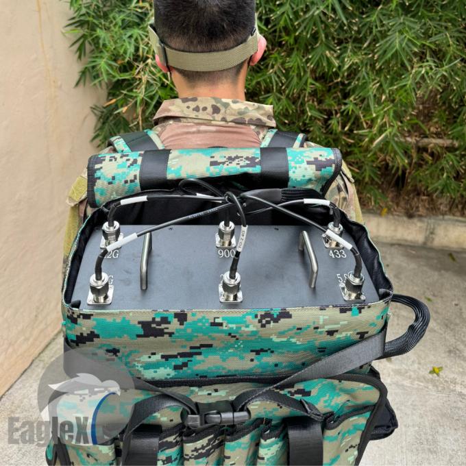 2000M 6 Frekuensi Anti FPV Drone Jammer Backpack Style Drone GPS Jamming 1