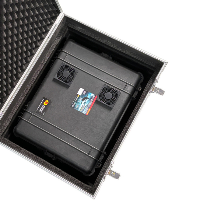 8 Saluran 3KM Trolley Style Drone Jammer 1.2GHz 1.4GHz 1.5GHz 2.4GHz 5.2GHz 5.8GHz 0