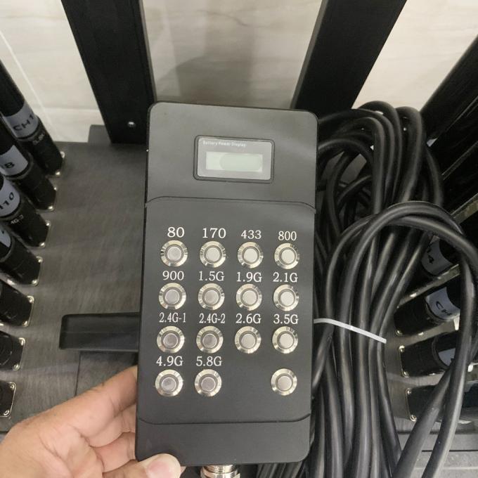 14 Saluran Polisi Scanner Jammer UAV FPV Drone Jammer Militer 80MHz ~ 6GHz 0