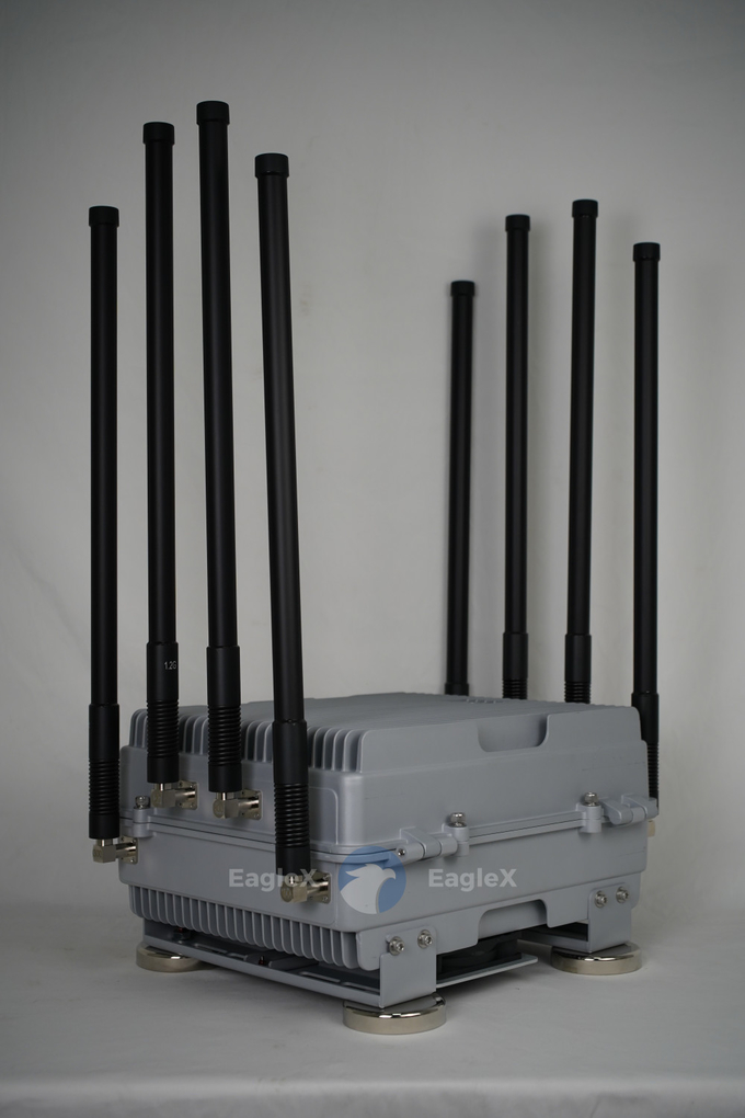 8-Channel Bands Vehicle Mounted Magnetic Anti-Drone Interference Box untuk FPV Drone Jamming 0