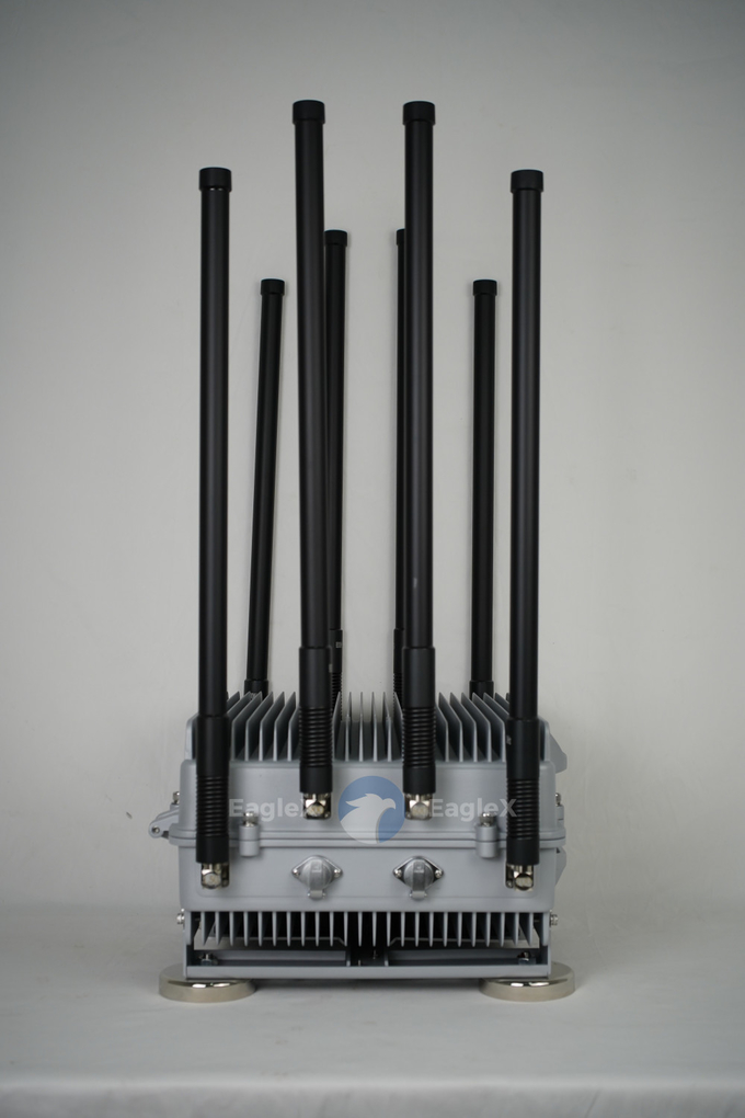 8 Saluran Kendaraan-dipasang Magnetic Drone Jammer Interference Bands Anti FPV Disruptor Pertahanan 0