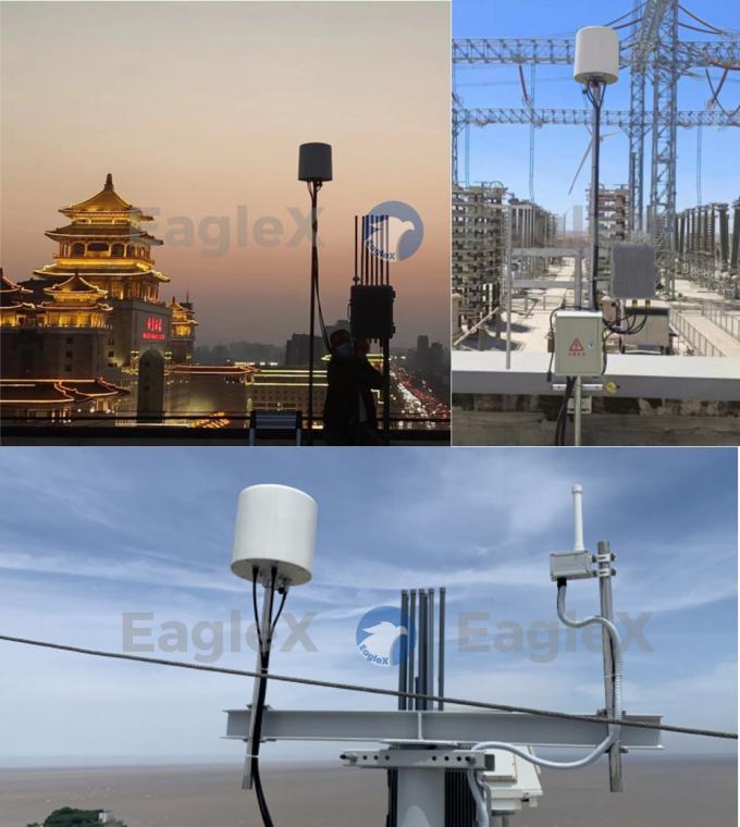 5000m 5KM Jarak DJI FPV Detektor Drone Tetap Deteksi 360° Cakupan 400-6000MHz 1