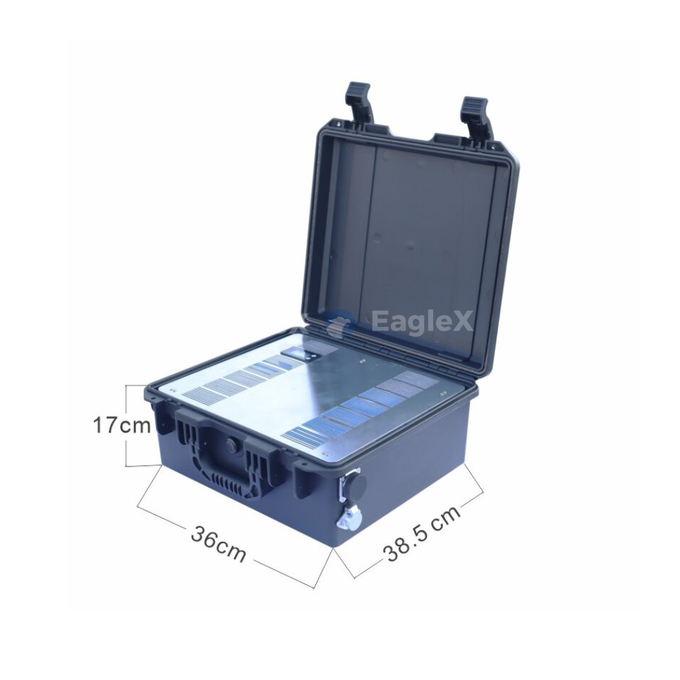 100MHz-1500MHz Kendaraan-Monted Mobil Penggunaan FPV Drone Jammer Peralatan Countermeasure dengan basis magnetik 2