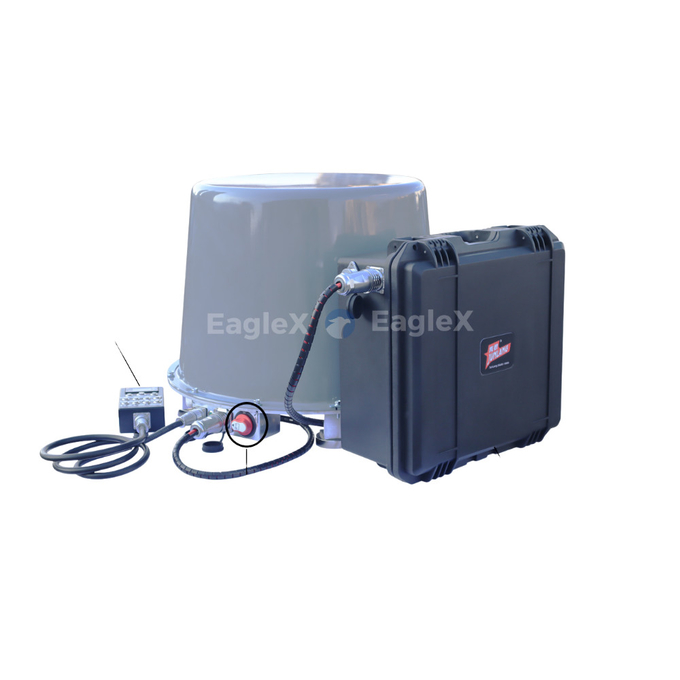 12-band 100MHz-1500MHz Mobil yang dipasang pada kendaraan Menggunakan FPV Drone Jammer Peralatan countermeasure dengan basis magnetik 3