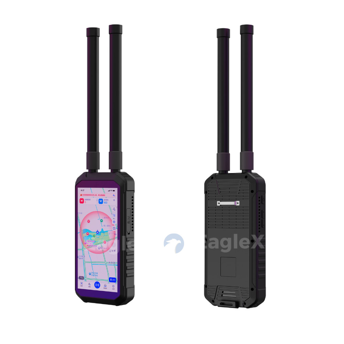 FPV Handheld Drone Detector 4KM 4000M Jarak Panjang Mobile Portable DJI UAV AUTEL Deteksi Detektor Pasif De Drones 6