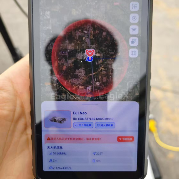 FPV Handheld Drone Detector 4KM 4000M Jarak Panjang Mobile Portable DJI UAV AUTEL Deteksi Detektor Pasif De Drones 5